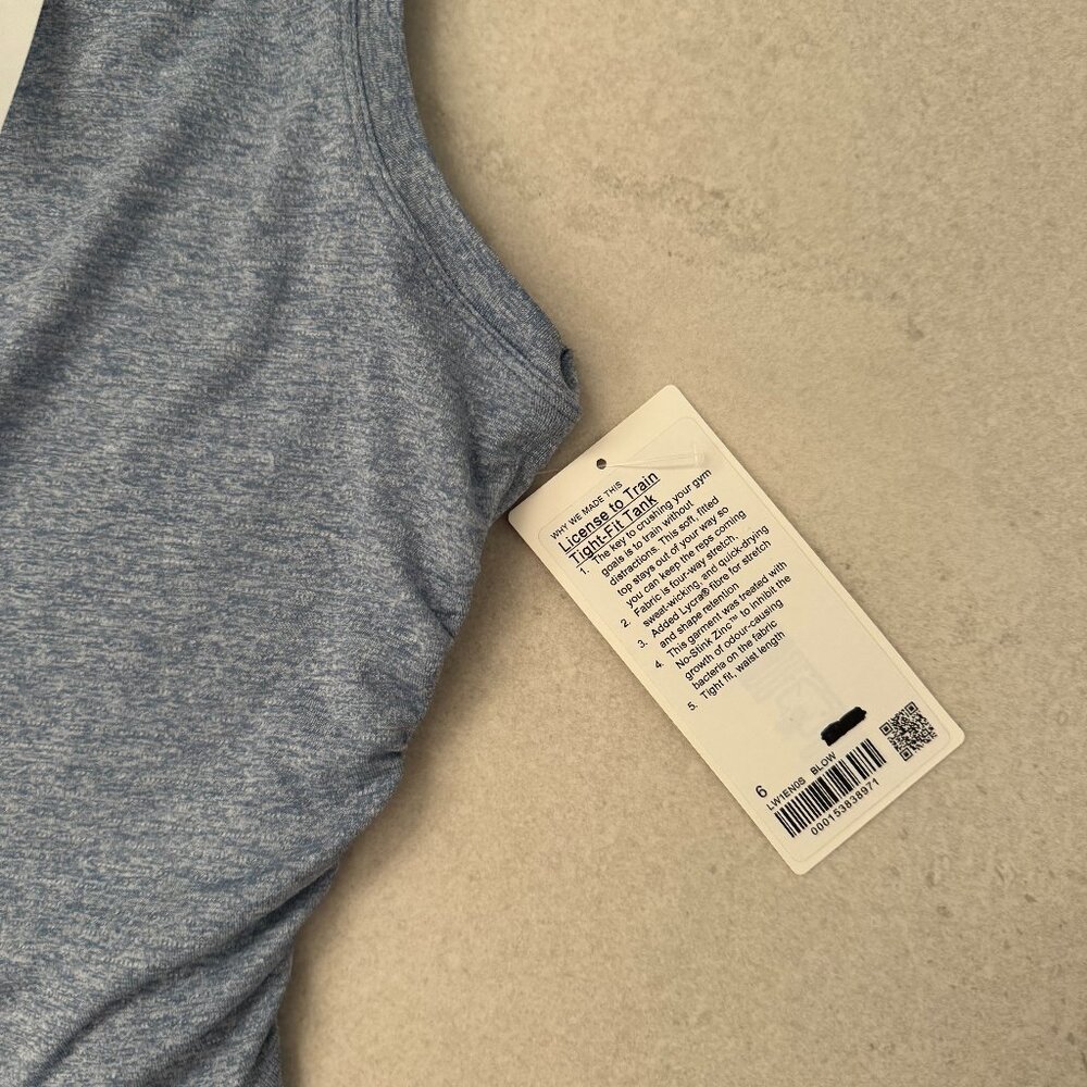 NWT Lululemon License to Train Classic-Fit Tank Top - Picture 4 of 4